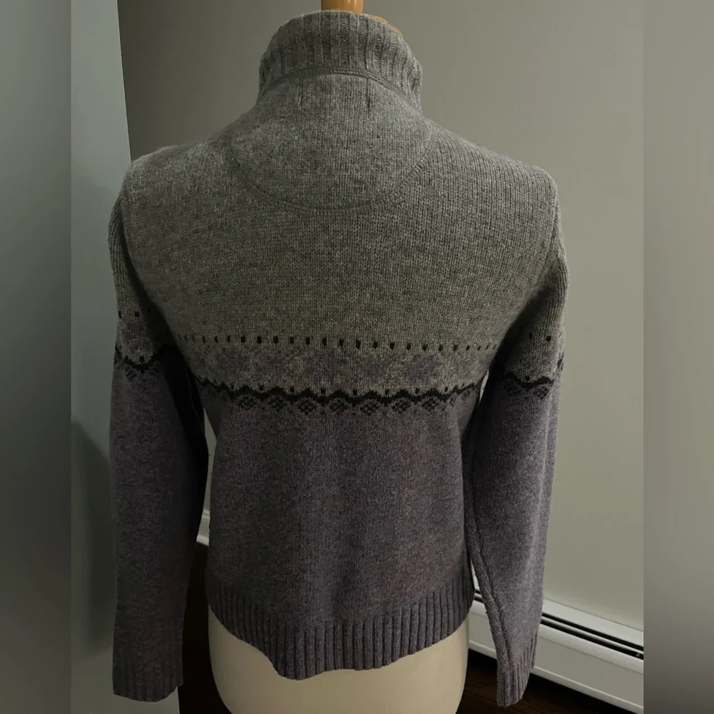 NWOT Woolrich Lambswool Mock Neck Sweater Size Small Z539 - Picture 2 of 4